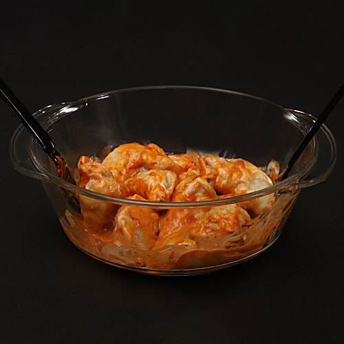 BB Home Borosilicate Glass Round Casserole With Lid, 1.5 L  
