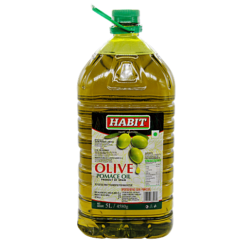 Habit Olive Pomace Oil, 5 L PET Bottle Zero Trans Fat, Zero Cholesterol