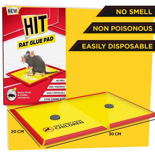 Make an effort fake Mobilize Buy HIT Rat/Mouse Glue Pad - No Smell, Non-Poisonous, Jumbo Size Online at  Best Price of Rs 360 - bigbasket
