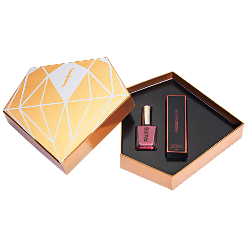 Faces Canada Belle De Luxe Jewel Cut Lip & Tip Gift Box - French Rosette, 2 pcs