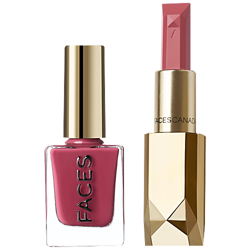 Faces Canada Belle De Luxe Jewel Cut Lip & Tip Gift Box - French Rosette, 2 pcs