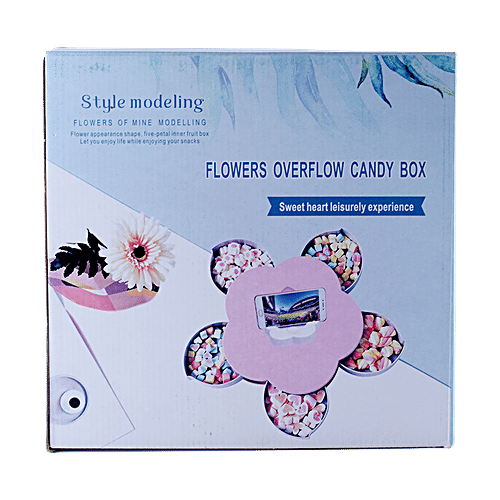 DP Petal-Shaped Rotating Snack Serving Tray - BB1543, 1 pc  