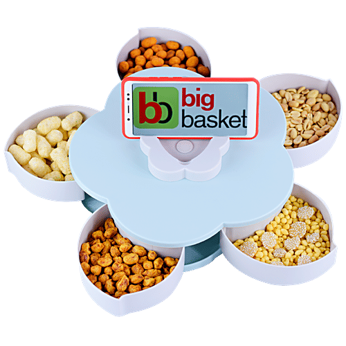 DP Petal-Shaped Rotating Snack Serving Tray - BB1543, 1 pc  