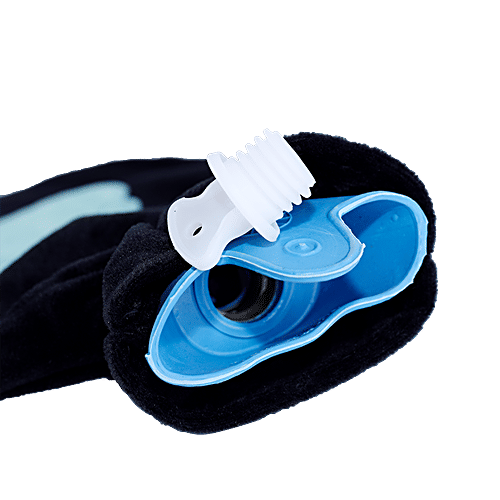 DP Premium Classic Rubber Hot/ Cold Water Bag With Soft Fleece / Velvet Cover, BB1547, 1 pc