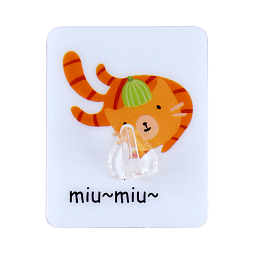 BB Home Plastic Hook/ Hanger Card - Self Adhesive/ Stickable, BH106, 5 pcs  