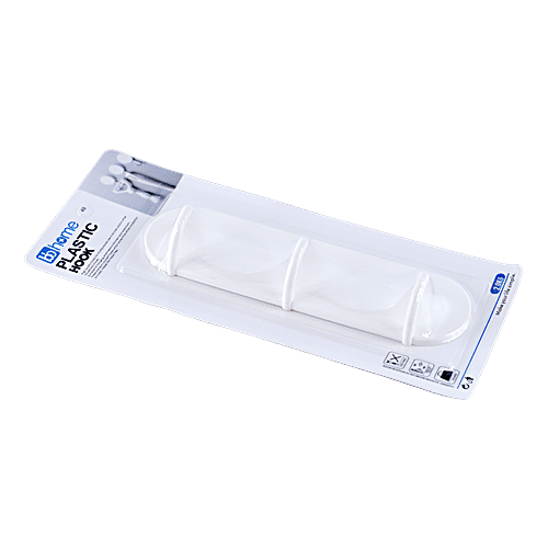 BB Home Plastic Hook/ Hanger Card - Self Adhesive/ Stickable BH107, 1 pc  