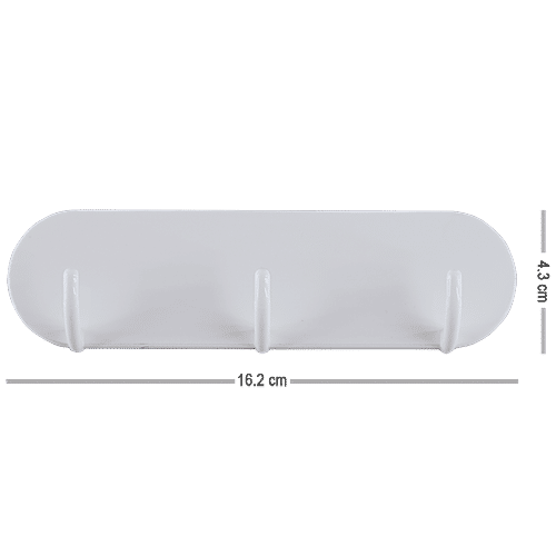 BB Home Plastic Hook/ Hanger Card - Self Adhesive/ Stickable BH107, 1 pc  