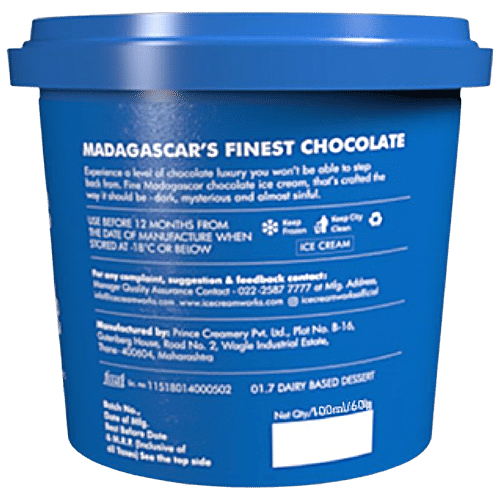 Ice Cream Works Madagascar Fine Chocolate Ice Cream - Luxury Milk, 100 ml  