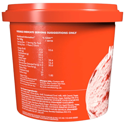 Ice Cream Works Mahabaleshwar Strawberries & Cream Ice Cream - Luxury Milk, 100 ml