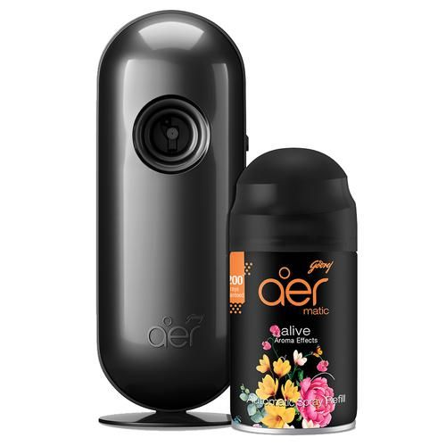 Godrej Aer Smart Matic Bluetooth Enabled Automatic Air Freshener Kit -  Alive, 2200 sprays, 1 pc