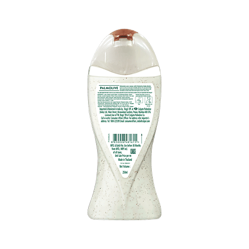 Palmolive Coconut & Jojoba Body Wash, 250 ml Body Spa, Exfoliating Joy, pH Balanced, Parabens & Silicone Free