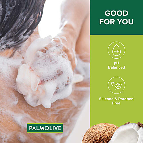 Palmolive Coconut & Jojoba Body Wash, 250 ml Body Spa, Exfoliating Joy, pH Balanced, Parabens & Silicone Free