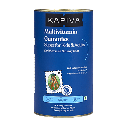 Kapiva Ayurveda Multivitamin Gummies - For Kids & Adults, 30 pcs Tin 