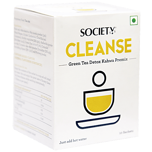 Society Cleanse Green Tea Detox Kahwa Premix, 50 g