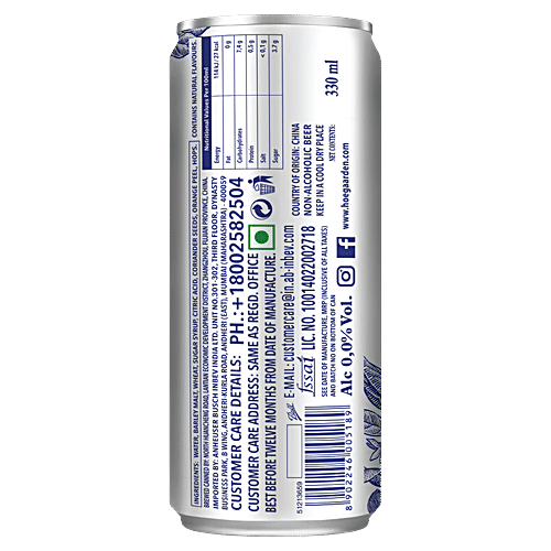 Hoegaarden 0.0 Non Alcoholic Drink, 330 ml Can 