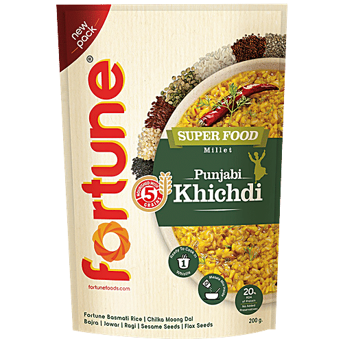 Fortune Superfood Punjabi Khichdi, 200 g Pouch No Added Preservatives