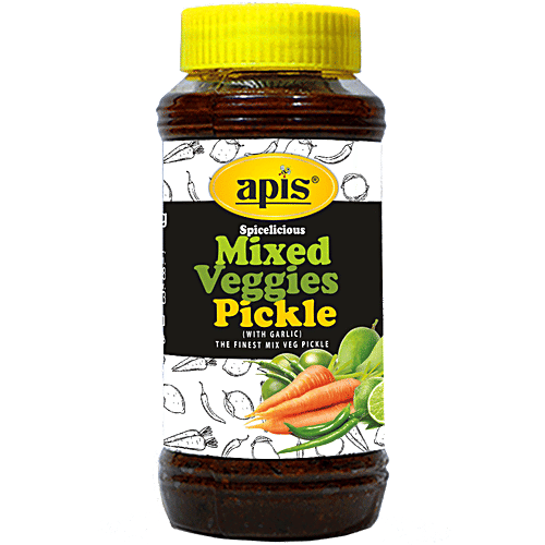 Apis Spicelicious Mixed Veggies Pickles, 500 g  