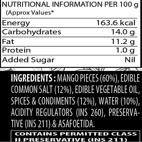 Apis Mango Tangi Pickle, 1 Kg  