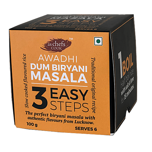 As Chef's Cook Awadhi Dum Biryani Masala, 100 g  