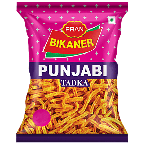 PRAN Punjabi Tadka Namkeen - Crispier & Spicier, 30 g Pouch Zero Cholesterol