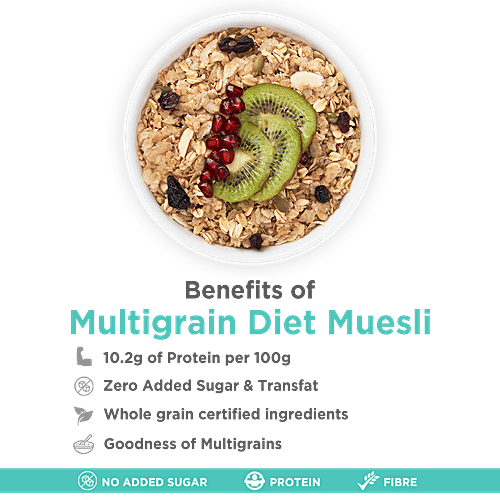 Buy True Elements Multigrain Diet Muesli Wholegrain, GlutenFree