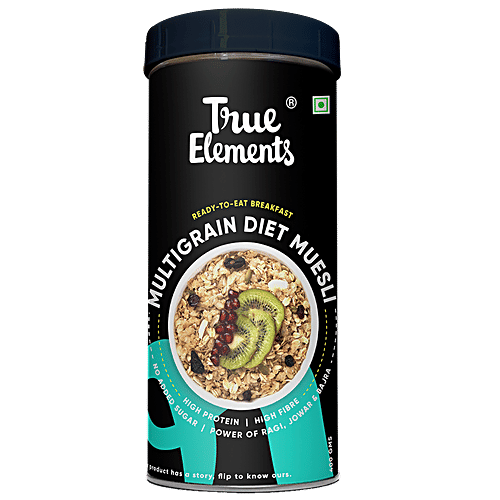 Buy True Elements Multigrain Diet Muesli Rich In Protein & Fibre