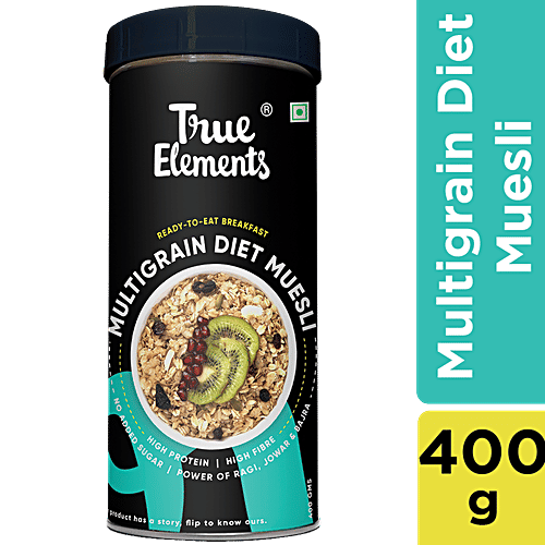 Buy True Elements Multigrain Diet Muesli Rich In Protein & Fibre