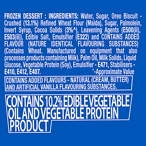 Kwality Wall's Oreo & Cream Frozen Dessert, 100 ml  