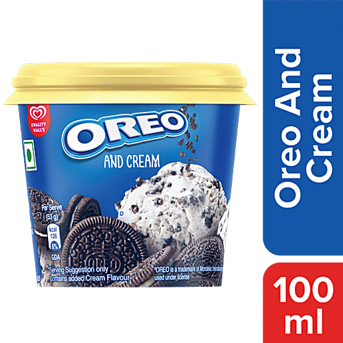 Kwality Wall's Oreo & Cream Frozen Dessert, 100 ml  