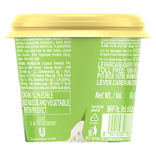 Buy kwality walls Frozen Dessert Tender Coconut Online at Best Price