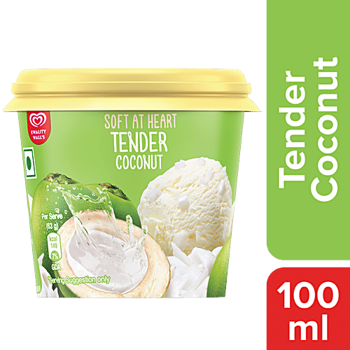kwality walls Tender Coconut - Frozen Dessert, 100 ml Cup 