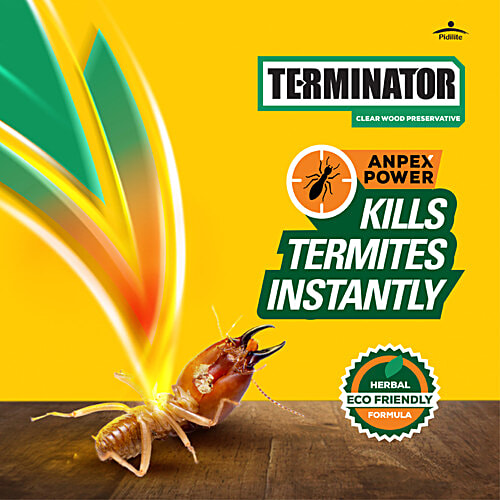 Terminator Termite Killer Spray - Borer, Insect Repellant, Eco-Friendly, For Home, Kitchen & Wood Preservative, 320 ml  Insta Kill Formula