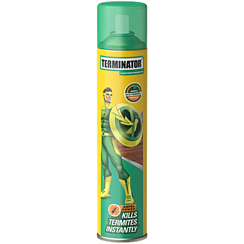 Terminator Termite Killer Spray - Borer, Insect Repellant, Eco-Friendly, For Home, Kitchen & Wood Preservative, 320 ml  Insta Kill Formula