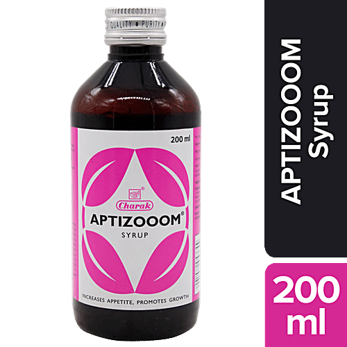 Charak APTIZOOOM Syrup - The Natural Appetite Booster, 200 ml  
