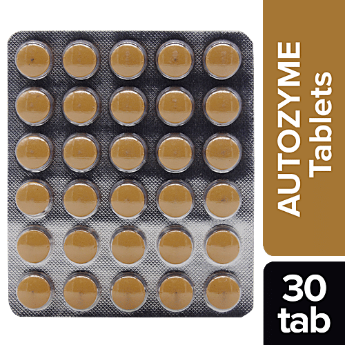 Charak AUTOZYME Tablets - A Natural Remedy To Improve Digestion, 30 Tablets Tablets 