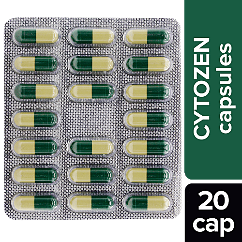 Charak CYTOZEN Capsules - The Comprehensive Liver Protector, 20 Capsules  