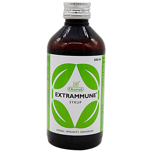 Charak EXTRAMMUNE Syrup - A Natural Bodyguard To Boost Immunity, 200 ml Bottle 