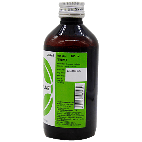 Charak EXTRAMMUNE Syrup - A Natural Bodyguard To Boost Immunity, 200 ml Bottle 