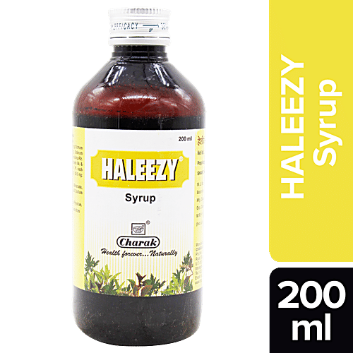 Charak HALEEZY Syrup - Helps Support Bronchial Health, 200 ml Bottle 