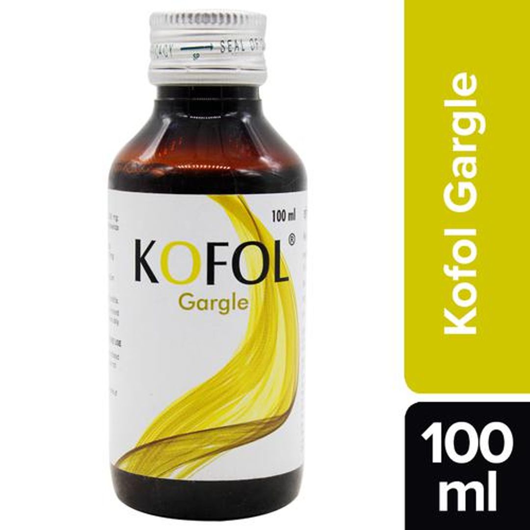 Charak Kofol Gargle - A Natural Remedy To Relieve Sore Throat, 100 ml Bottle