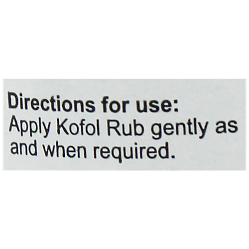 Charak Kofol Rub - A Natural Remedy To Relieve Cold, 25 ml Pet Bottle 