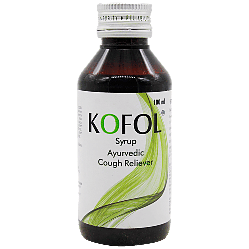 Charak KOFOL Syrup - A Natural Remedy To Relieve Cough, 100 ml Plastic bottle 