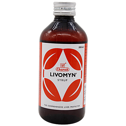 Charak LIVOMYN Syrup - The Hepatoprotector, 200 ml Bottle 