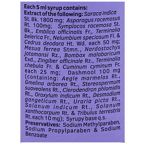 Charak M2-TONE FORTE Syrup - Non Hormonal Approach To Excessive Uterine Bleeding, 200 ml Bottle 