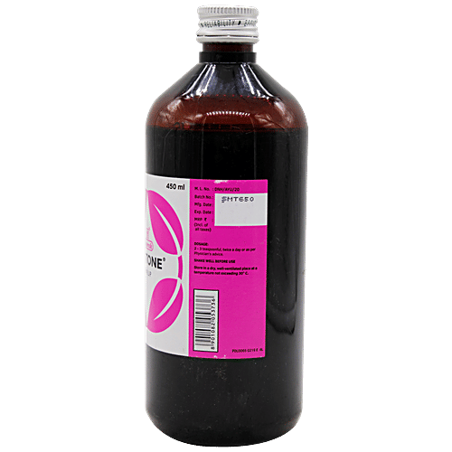 Charak M2-TONE Syrup - For A Balanced Menstrual Period, 450 ml Bottle 