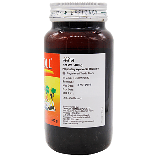 Charak MANOLL Syrup - Rejuvenates & Strengthens Body Tissue, 400 g