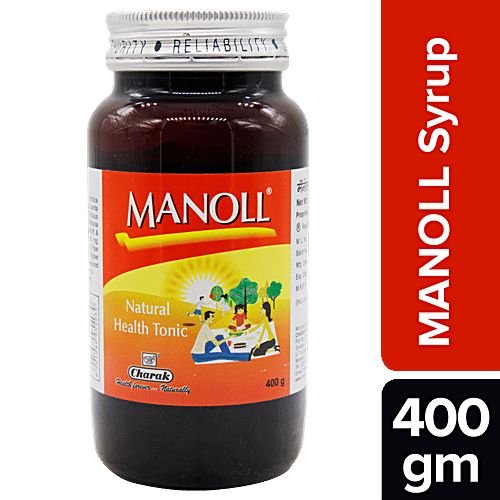 Charak MANOLL Syrup - Rejuvenates & Strengthens Body Tissue, 400 g