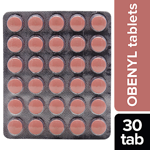 Charak OBENYL Tablets - An Antiobesity Dietary Supplement, 30 Tablets Blister pack 