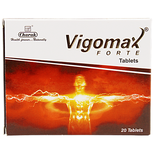 Charak VIGOMAX FORTE, 20 Tablets Blister pack 