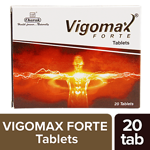 Charak VIGOMAX FORTE, 20 Tablets Blister pack 